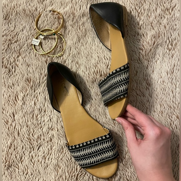 Morgan Woven Peep-toe D'Orsay Flats - Picture 9 of 9